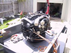 Stock RB26 out for built engine