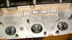RB31DET cylinder head exhaust ports