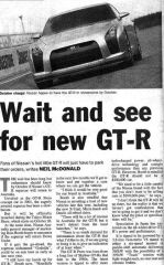 New GTR In Sun Herald 25/05/07