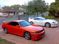 My Supra and housemates R33 GTS-T 2