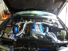almost finished engine bay