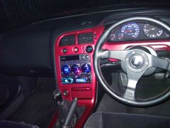 Guages and Head unit in, Dash surround painted and cleared.