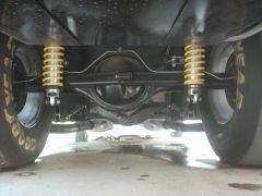 Custom 4 link rear with trussed Ford 9