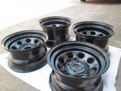 Brand New New Deep Dish Steel Wheels, 15X10, 15X8, 0 Offset,pcd 4X114.3 ...