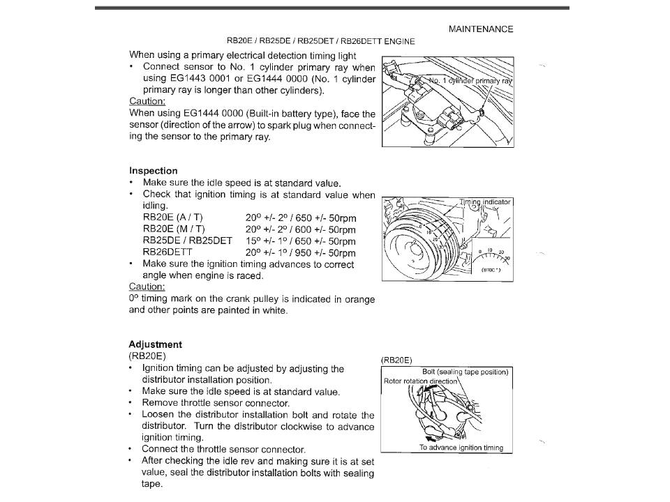 rb25det ignition timing