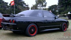 Gregs Nissan Skyline HR32 GT-s4 AWD Turbo Automatic at Melbourne F1 GP SAUVIC Display