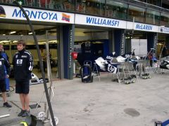 BMW Williams pit