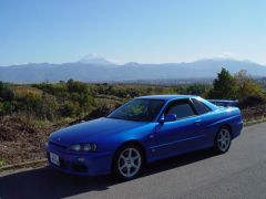 My R34 with Mt. Fuji in the distance