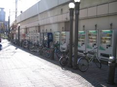 line of vending machines in chiba