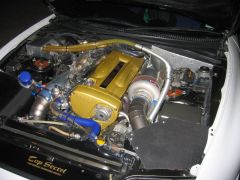 RB26 with T88 turbo in a Top Secret Supra