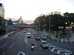 sunset at Harajuku