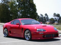 Red TRD Supra