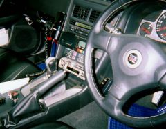 Inside R34 Police Car