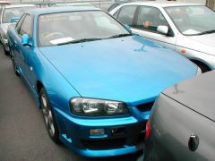 Front of car at docks in japan