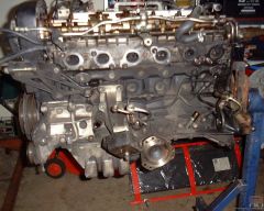 engine stripped down