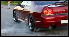 Burning rubber